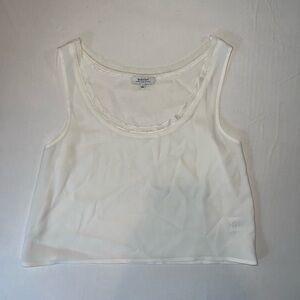Aritzia - Babaton White Cropped Tank Top